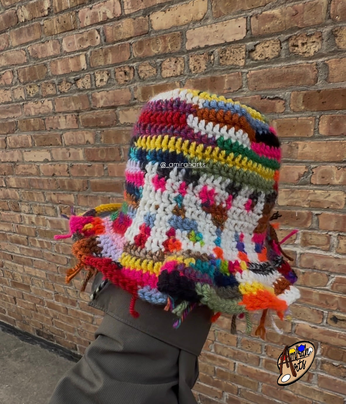 Scrap Yarn Crochet Bucket Hat (PRE-ORDER ONLY)